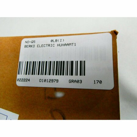 Berko Electric SINGLE POLE THERMOSTAT HUHAAMT1